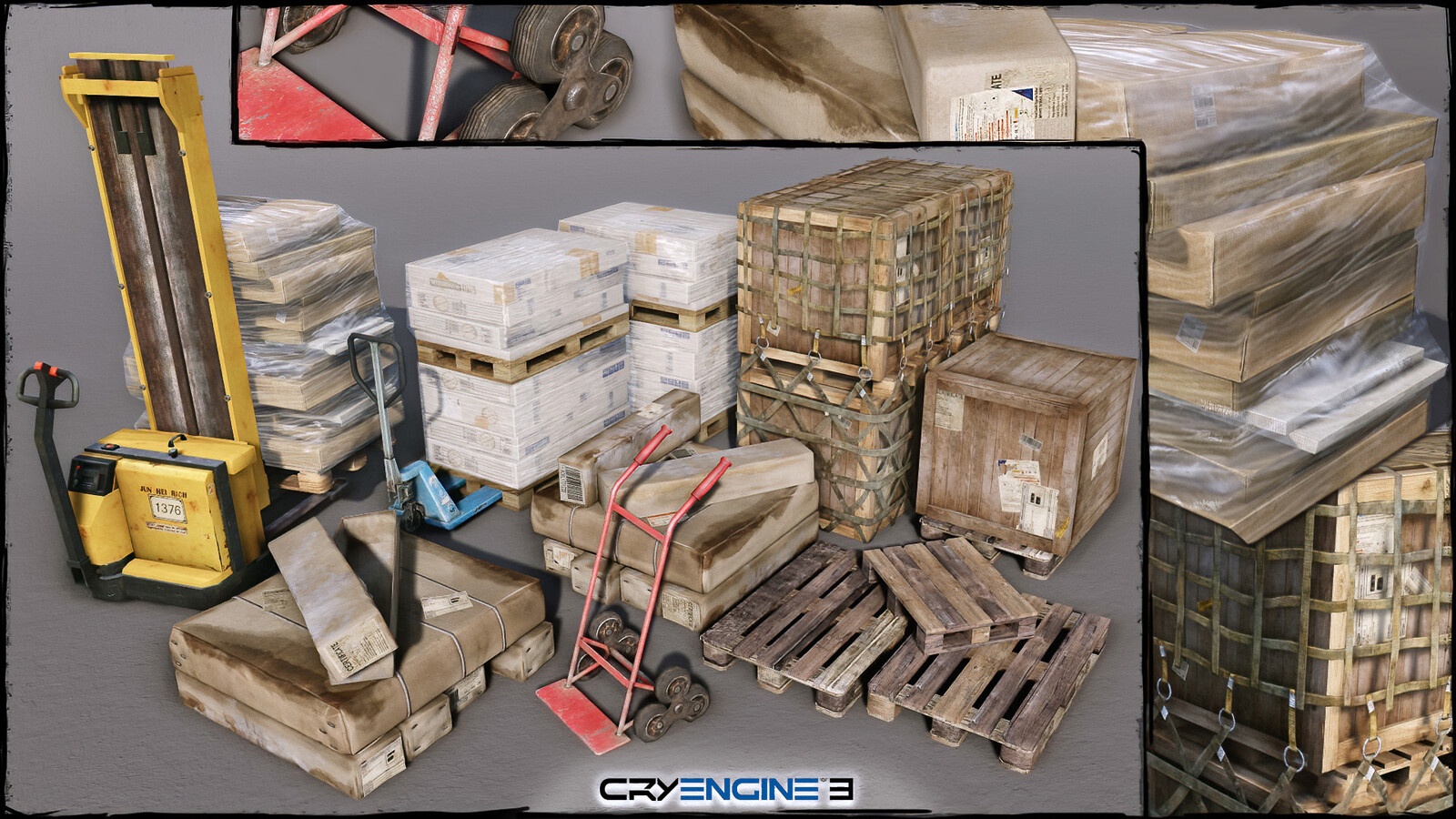 Sniper Ghost Warrior franchise - Cargo Generic Non PBR Props Pack, CryEngine