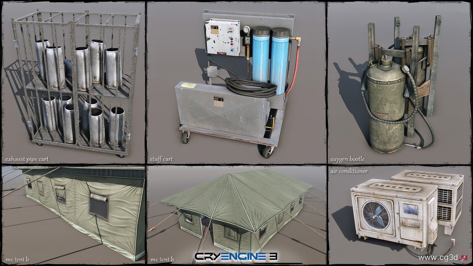 Sniper Ghost Warrior franchise - Military Generic Non PBR Props Pack, CryEngine