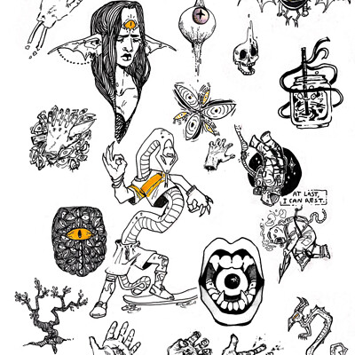 Buy 800 Small Tattoos Design 66Page Flash Book Online at Low Prices in  India  Amazonin