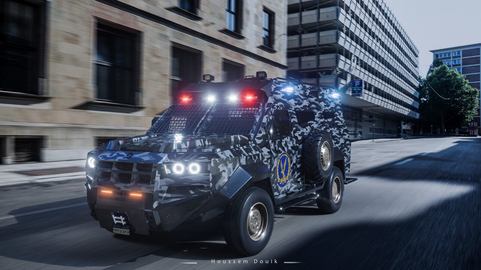 Police urban version of the Thebes
Armored Police Truck