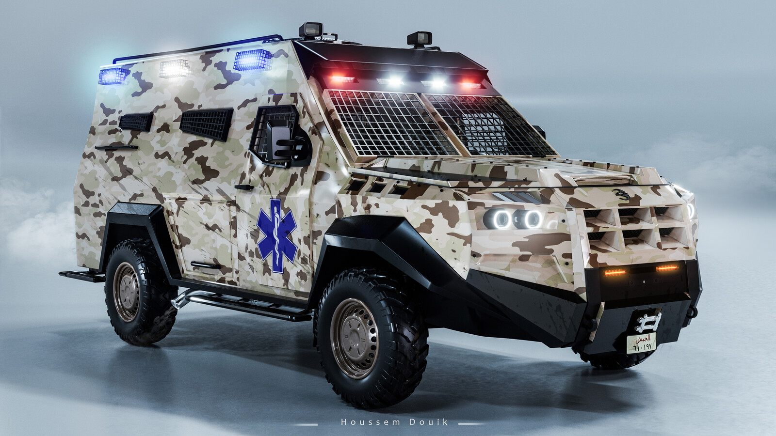 Military Version of the Thebes
Armored military ambulance