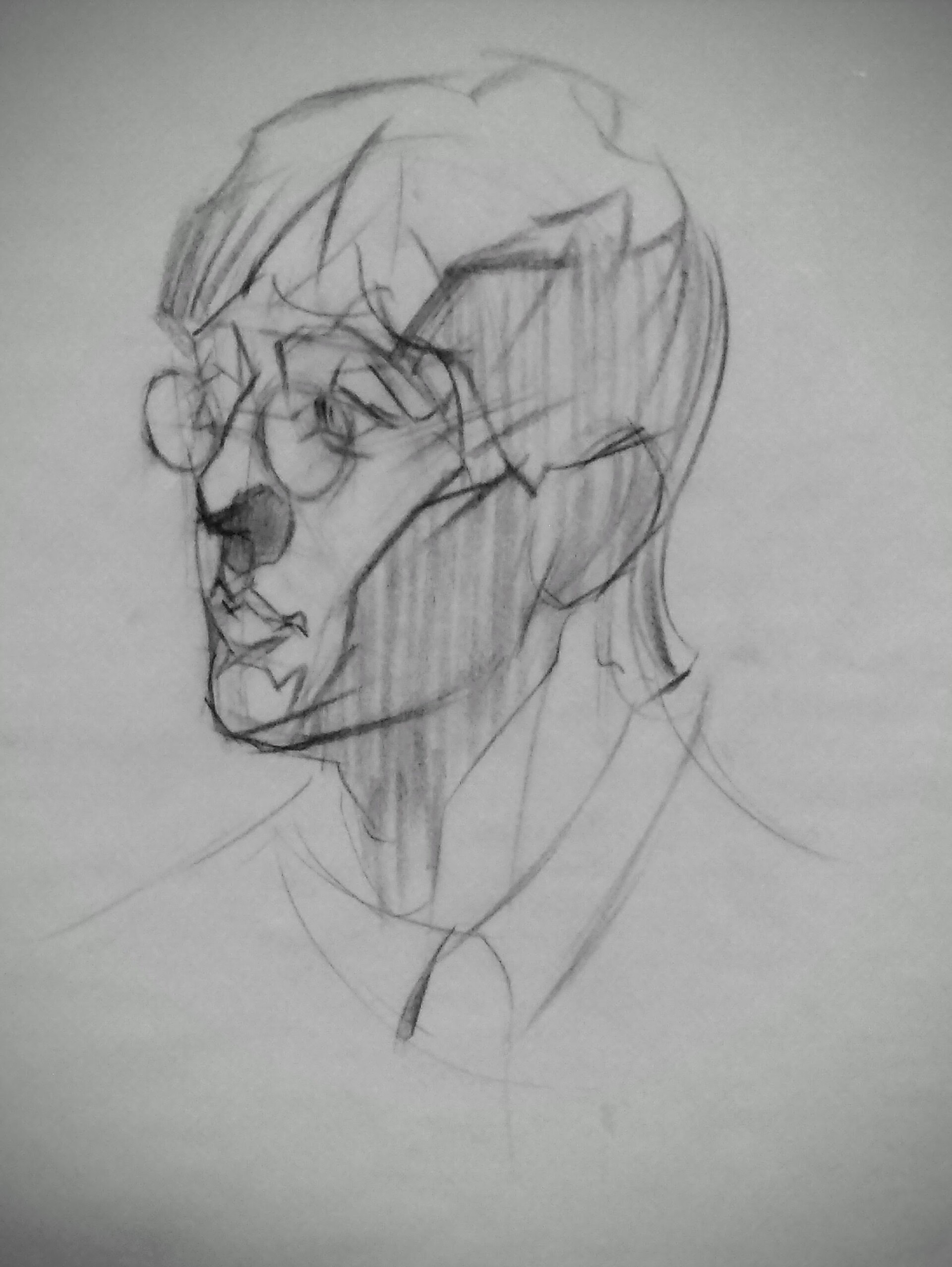 ArtStation - Head Studies - Charcoal Sketch