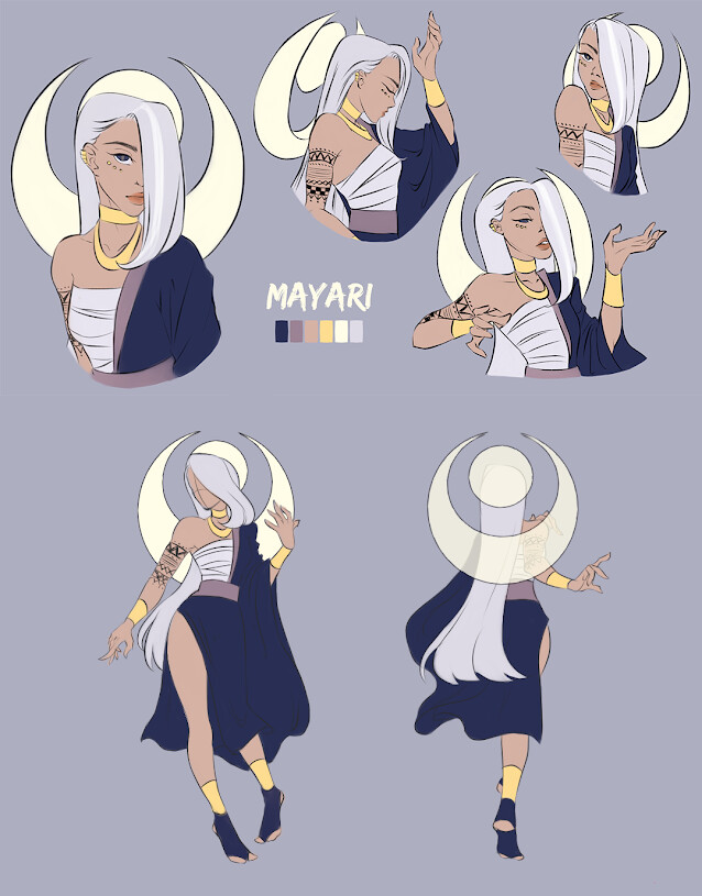 ArtStation Mayari, The Moon Goddess