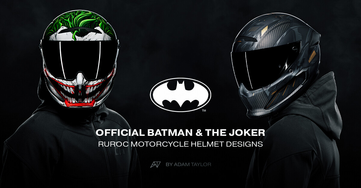 Adam Taylor - Batman and Joker Designs / Ruroc Helmets