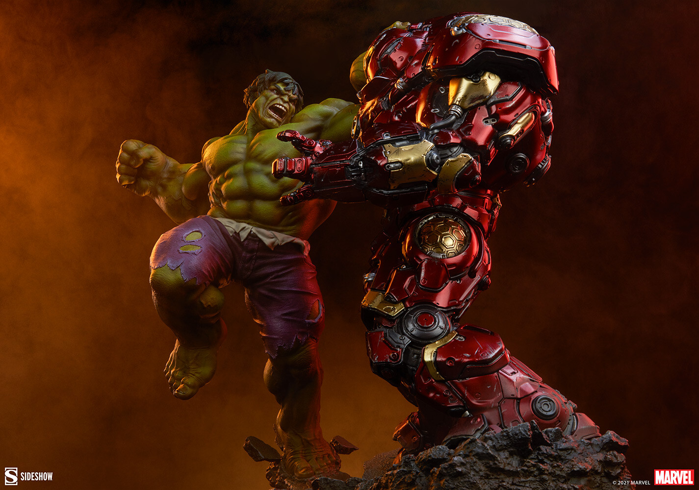 martin canale - HULK VS HULKBUSTER MAQUETTE SIDESHOW COLLECTIBLES