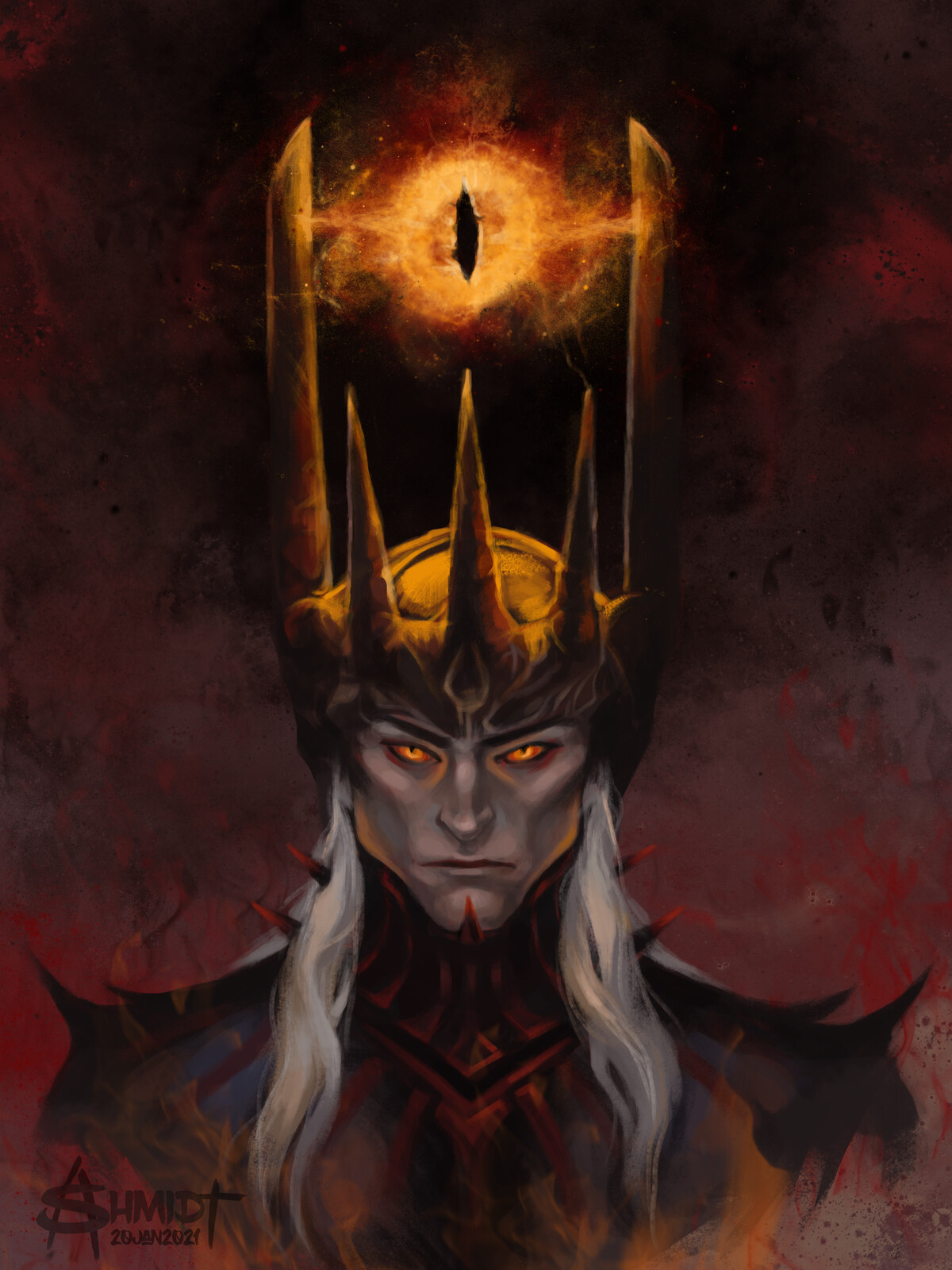 AShmidt Art Sauron fantasy art/LOTR