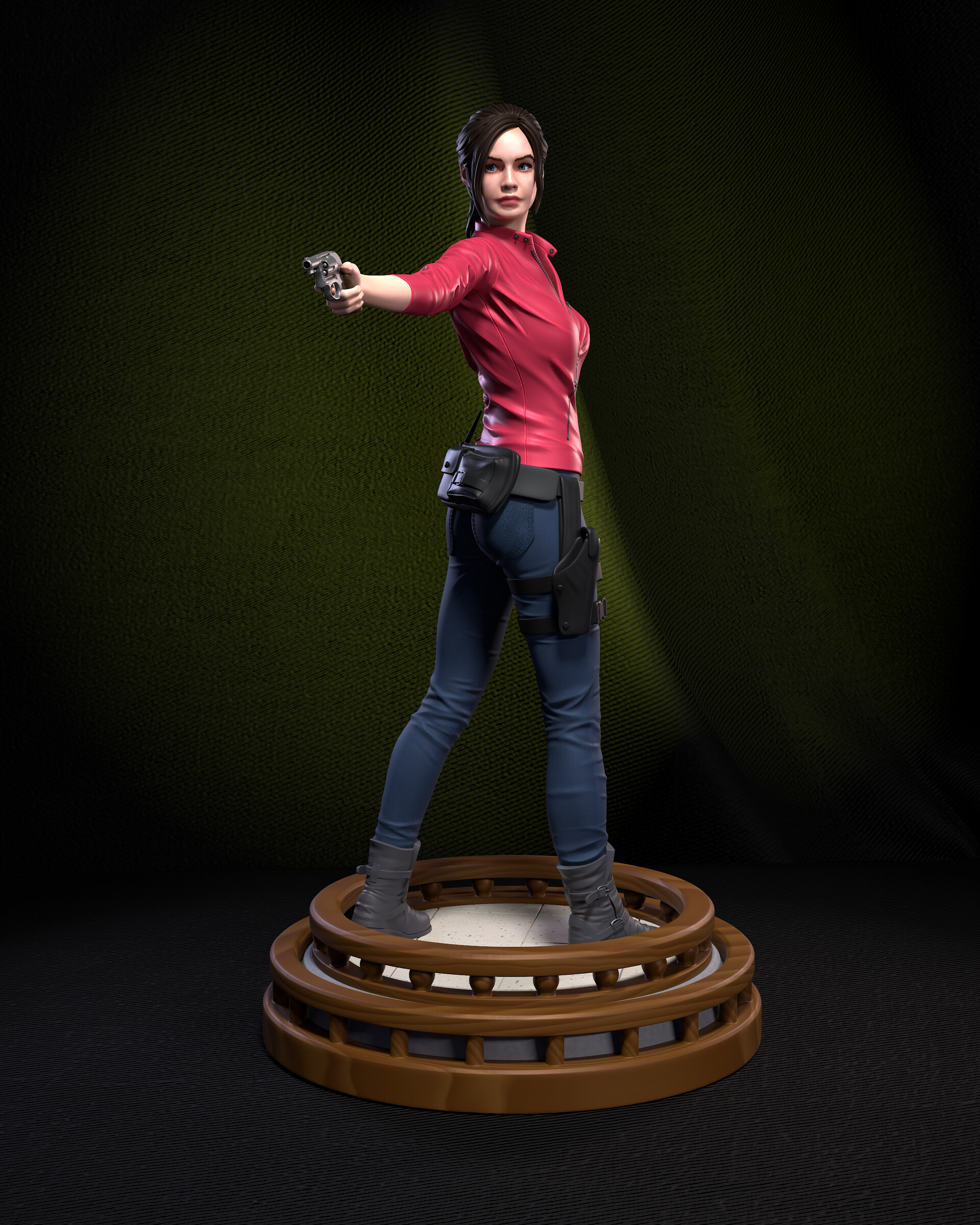 ArtStation - Claire Redfield - Resident Evil 2 Remake - Statue