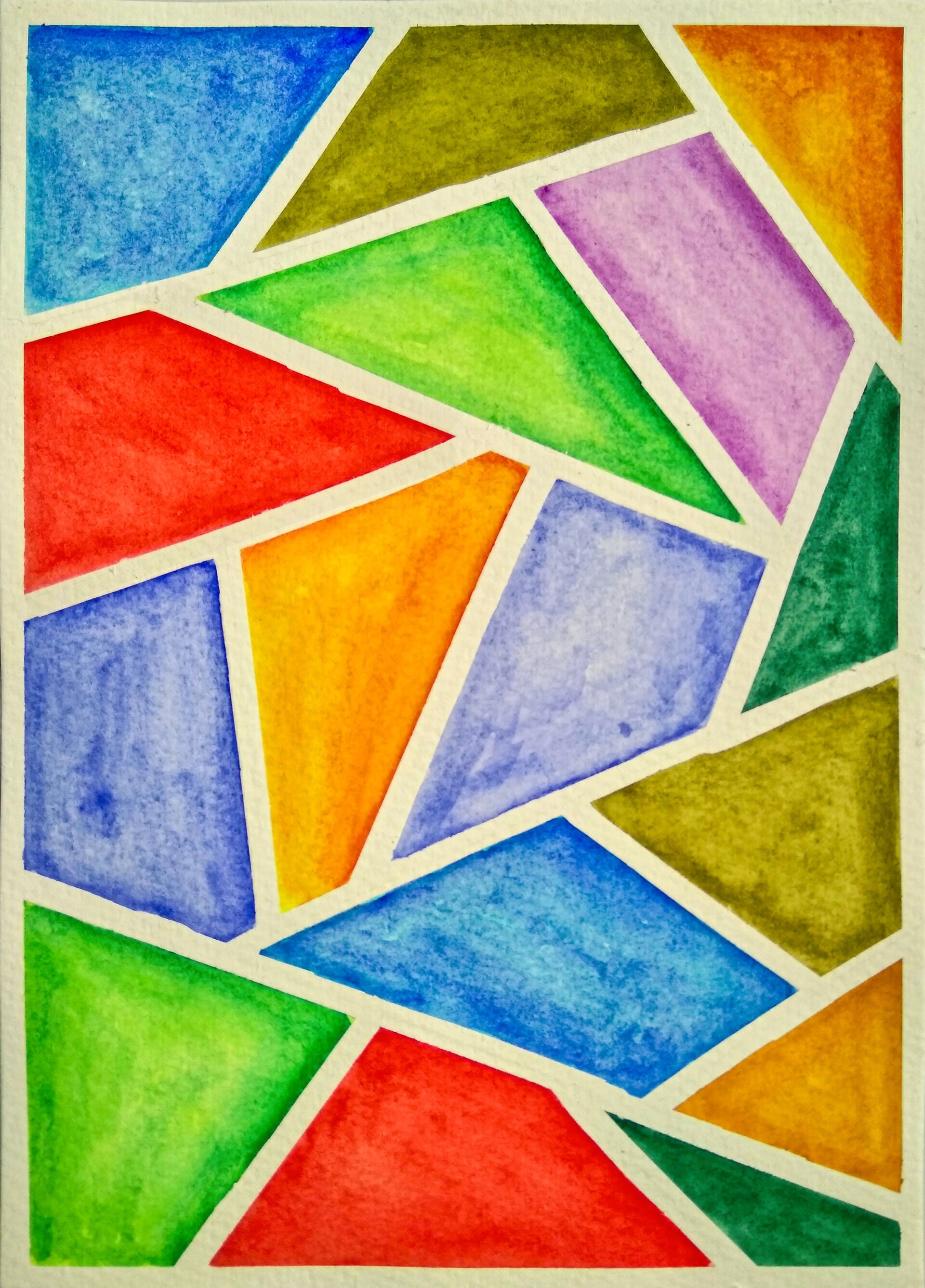 Iqra Watercolor Washi Tape Resist Art