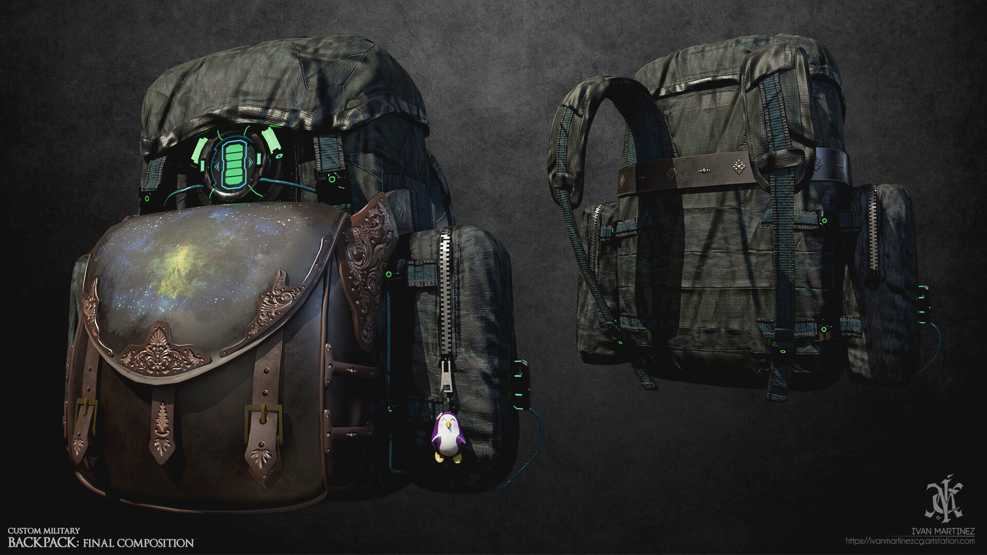 ArtStation Custom Military Backpack
