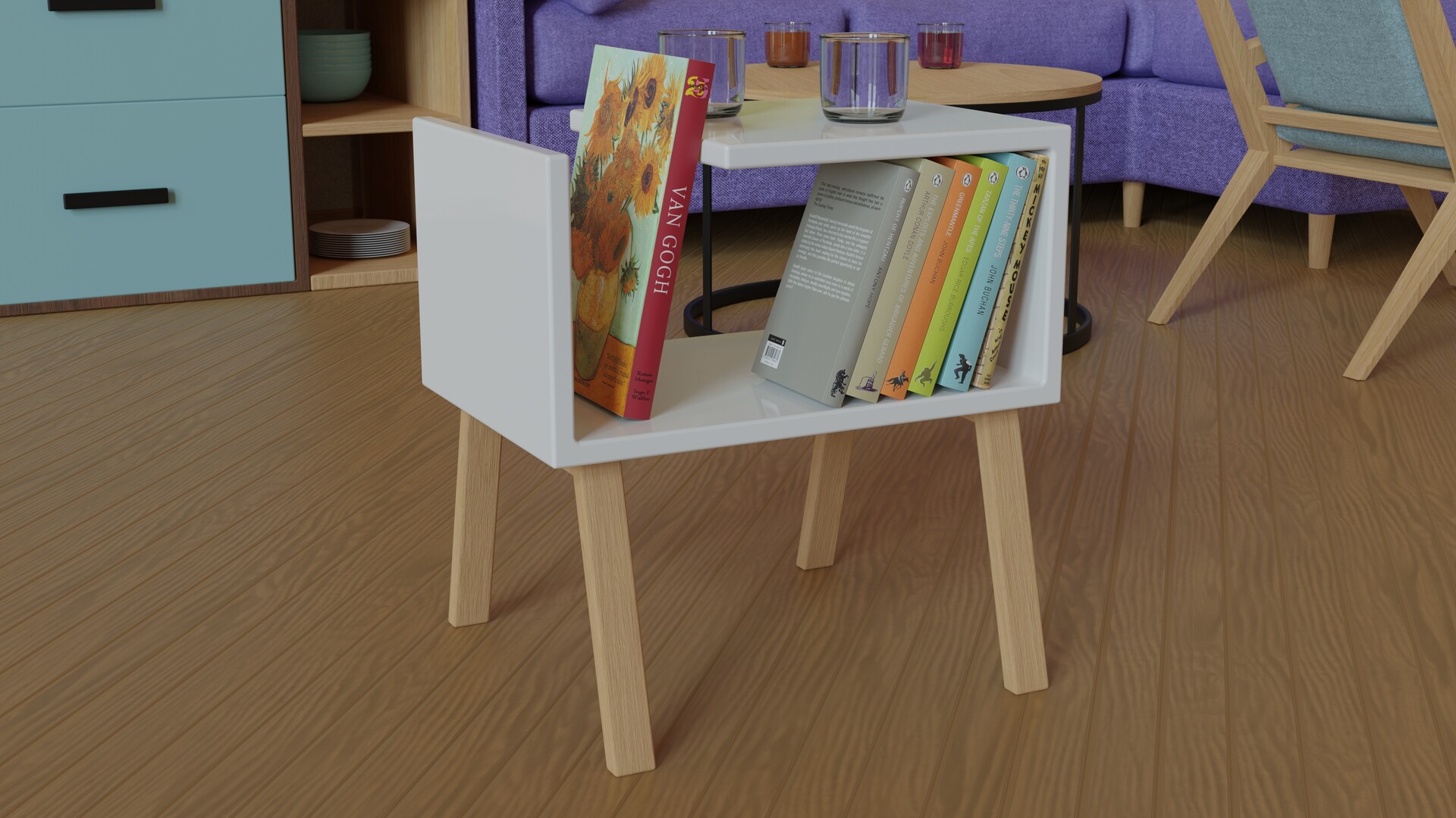 ArtStation Bedside table for books