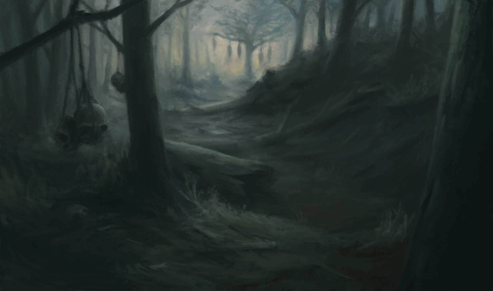 dark dead forest
