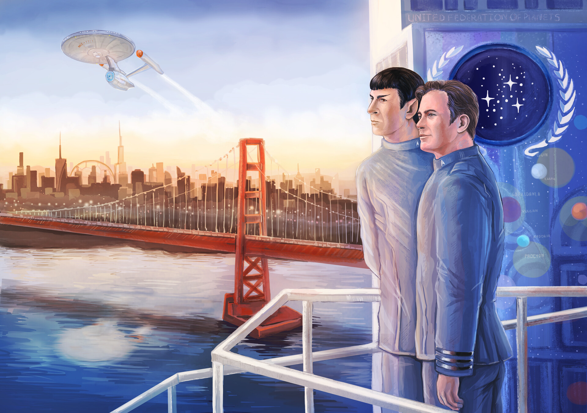 art for star trek fanzine 