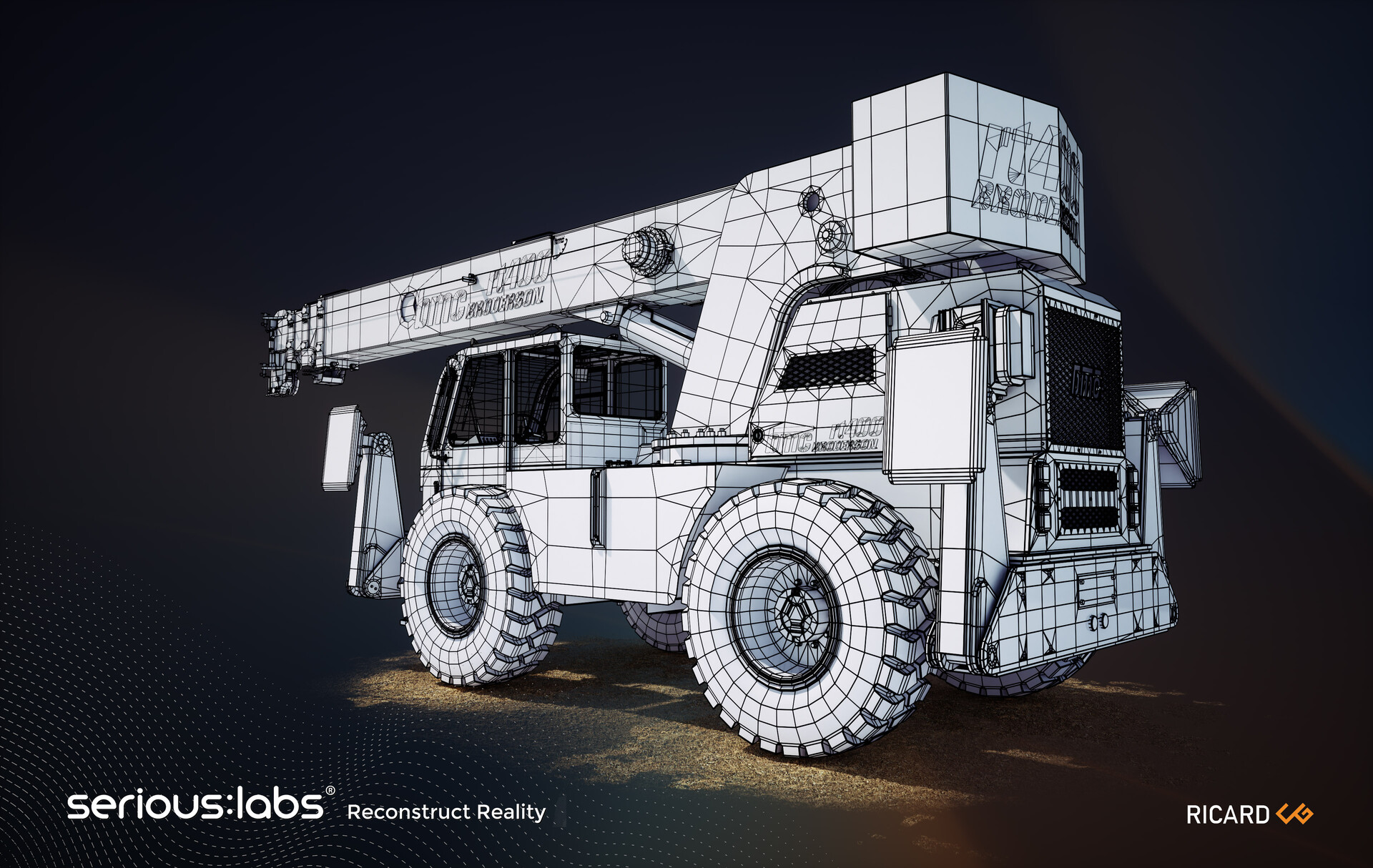 Gerry Ricard Broderson RT400 Crane Vehicle Model
