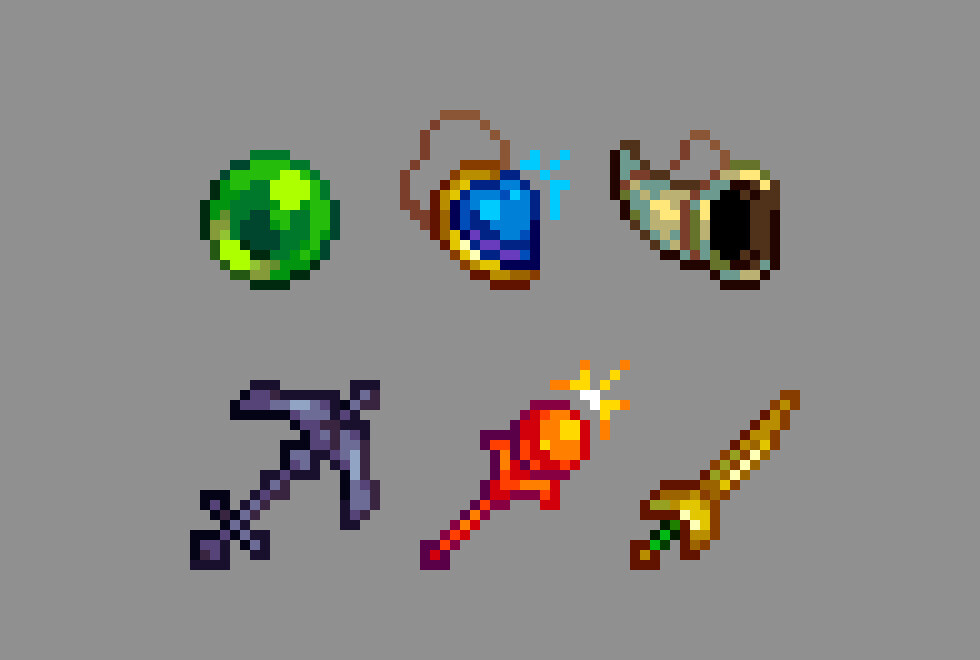 ArtStation Shovel Knight Relic Resprites