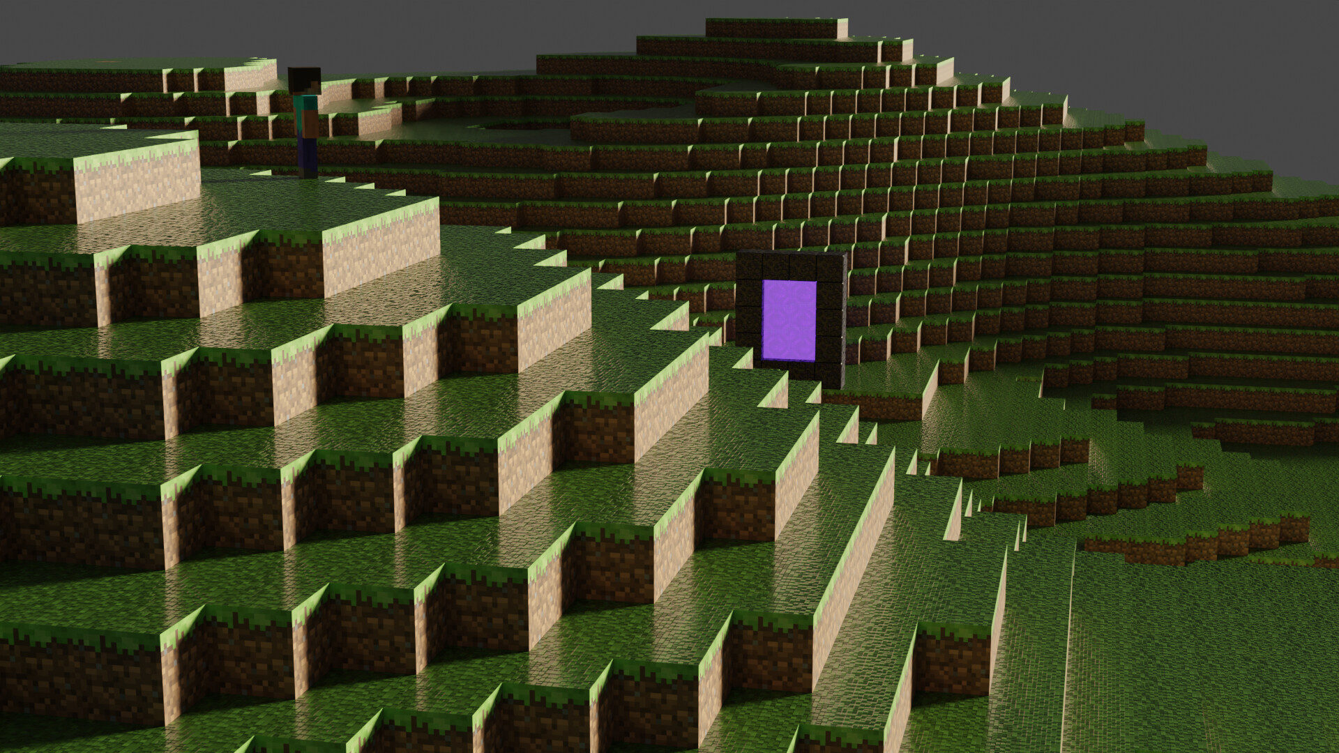 ArtStation - Minecraft Grass Block
