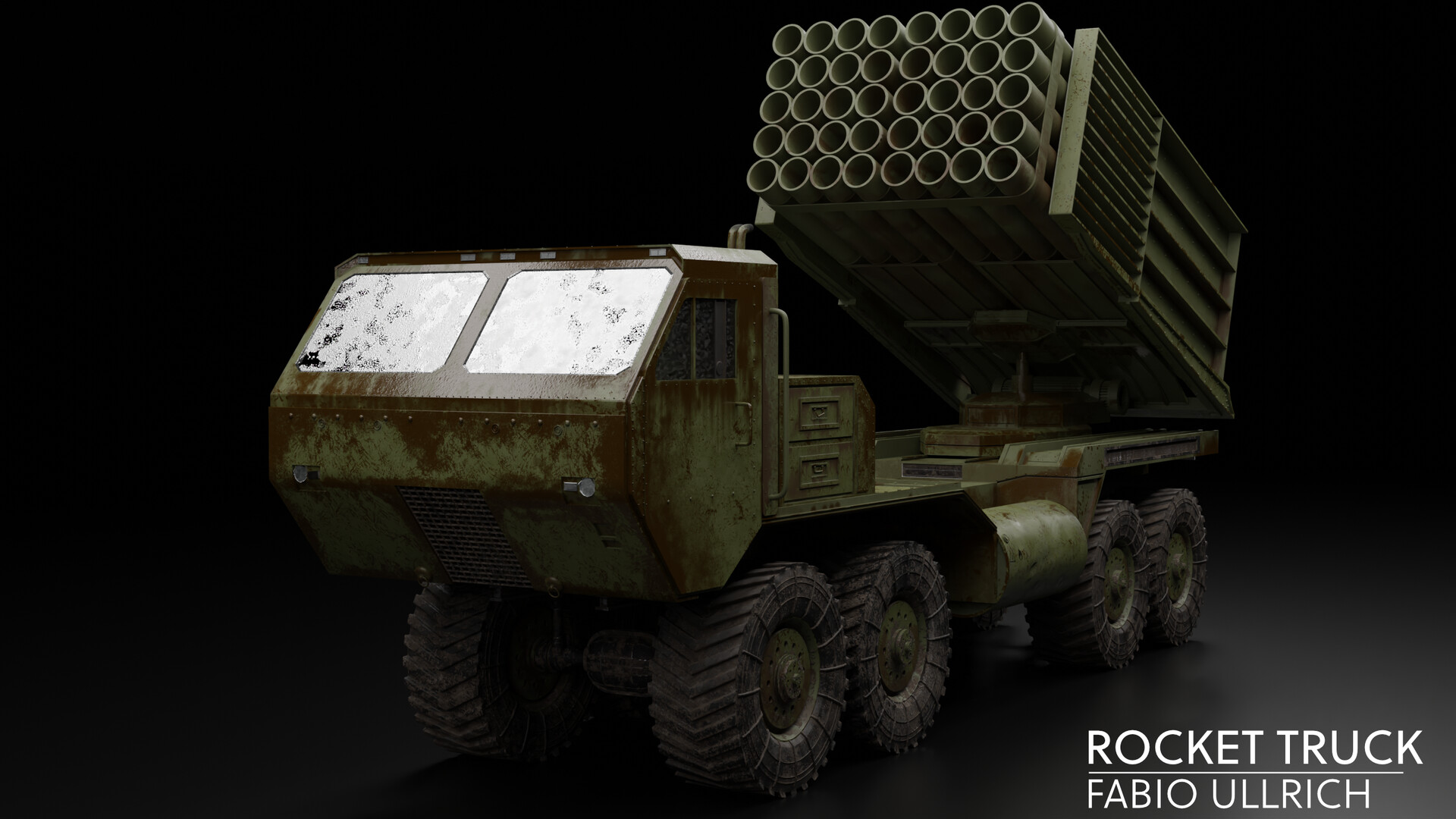 ArtStation Hardsurface Rocket Truck