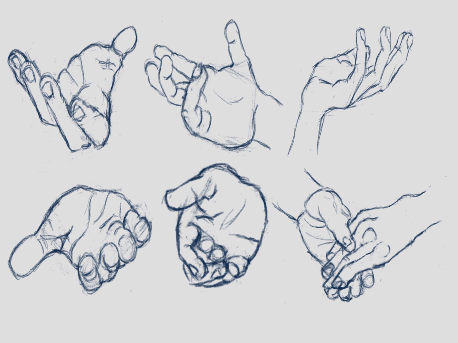 ArtStation - Collection Of Hand Studies