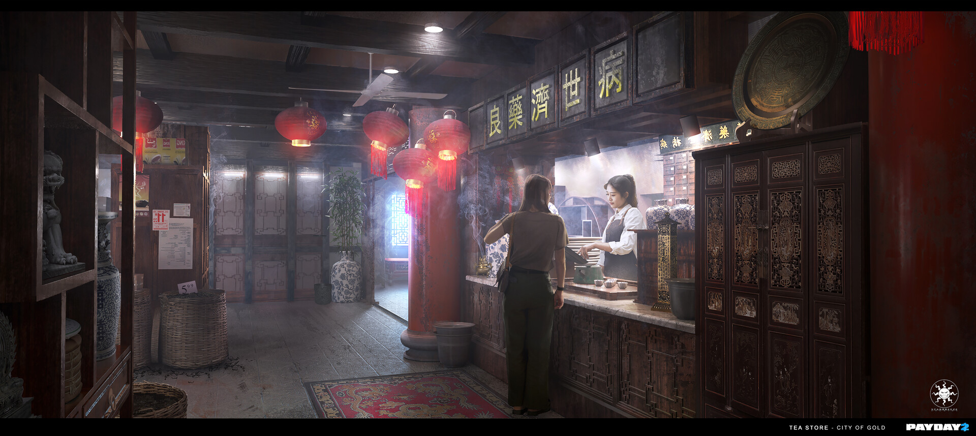 ArtStation Tea Shop Payday 2