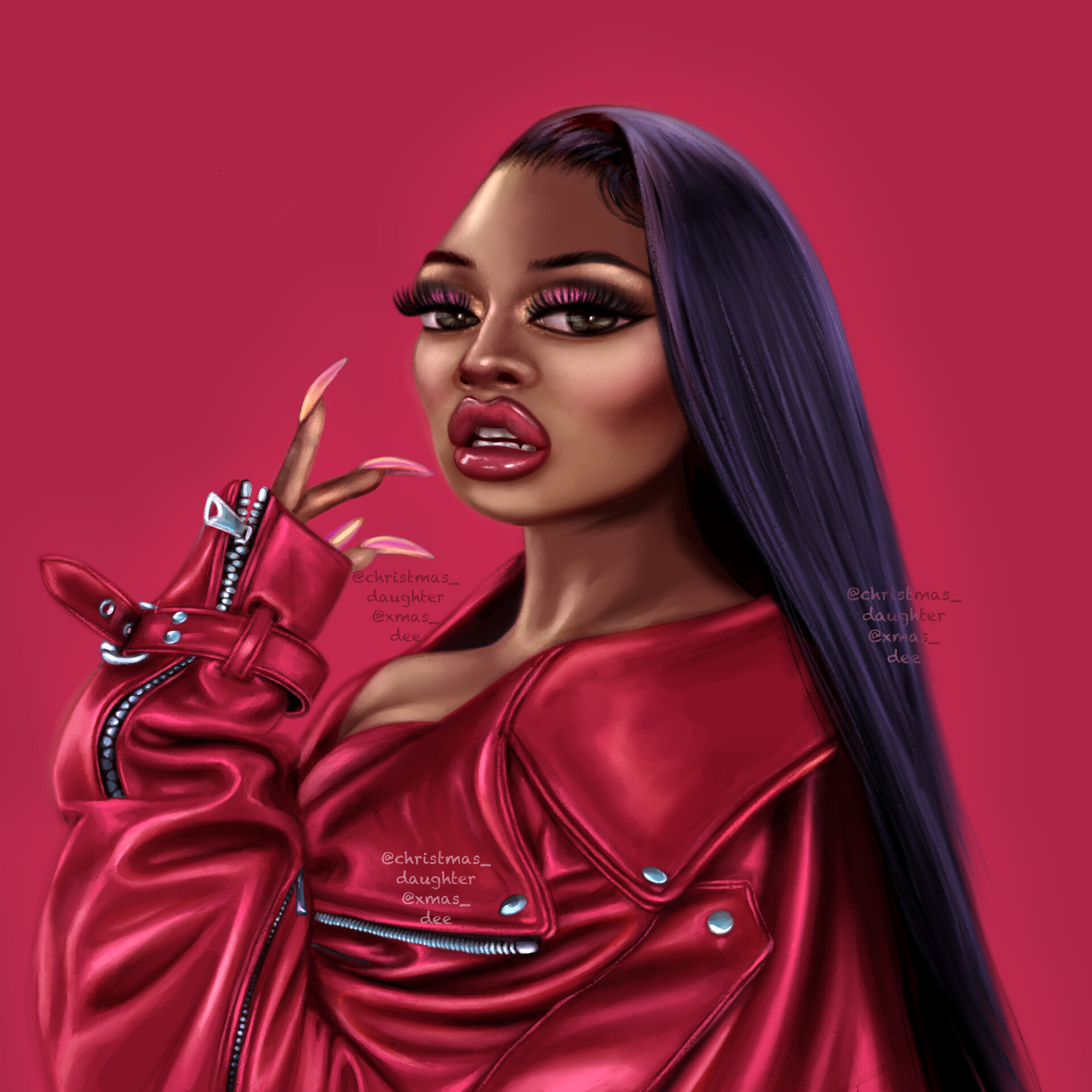 ArtStation - Megan Thee Stallion (cartoony)