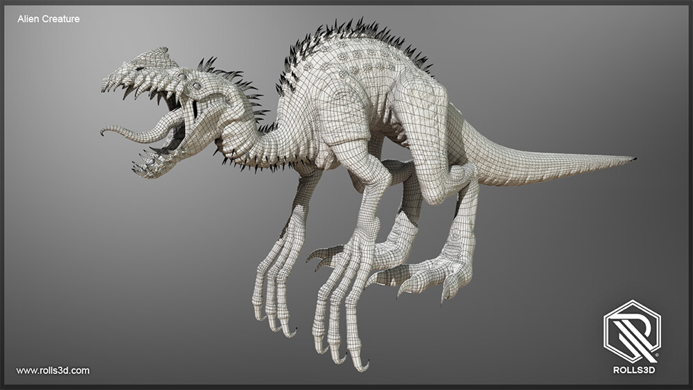 Alien Creature - by Rolls3D