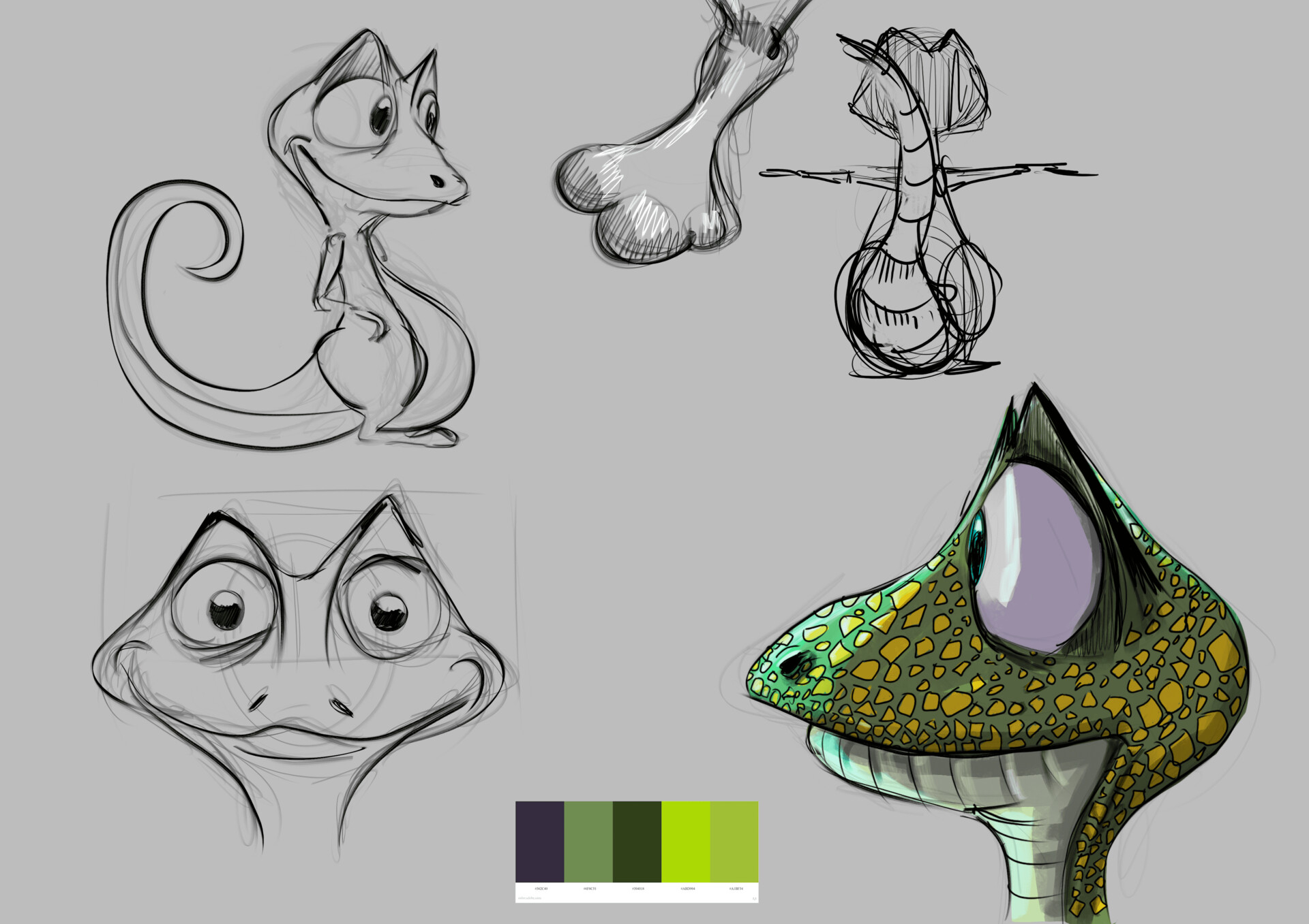 ArtStation Lizard Character Design