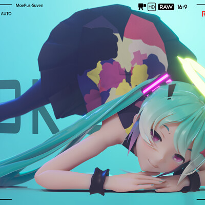 ArtStation - miku jack-o pose