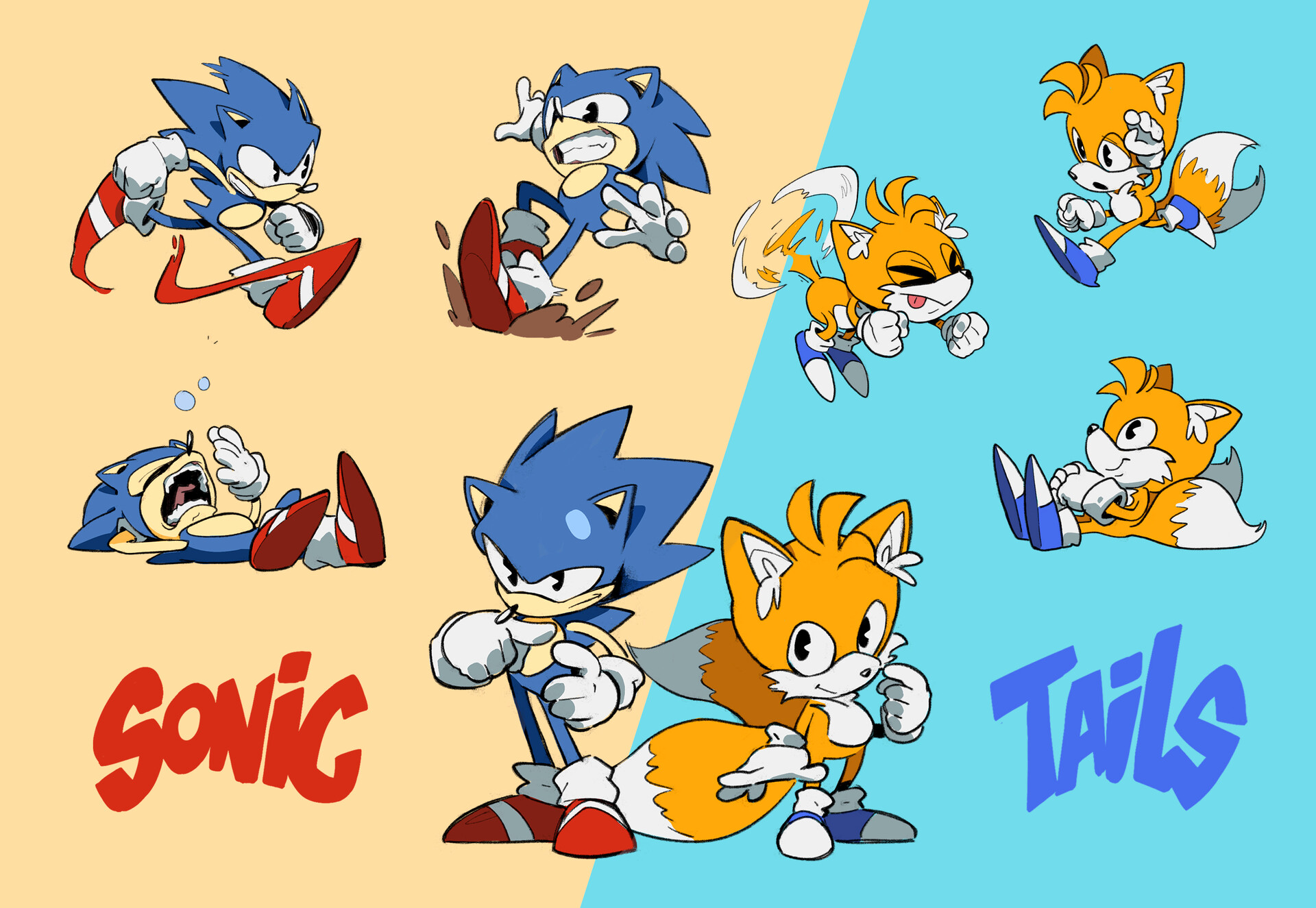 Artstation sonic tails