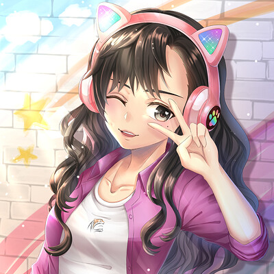 ArtStation - Cute anime girl