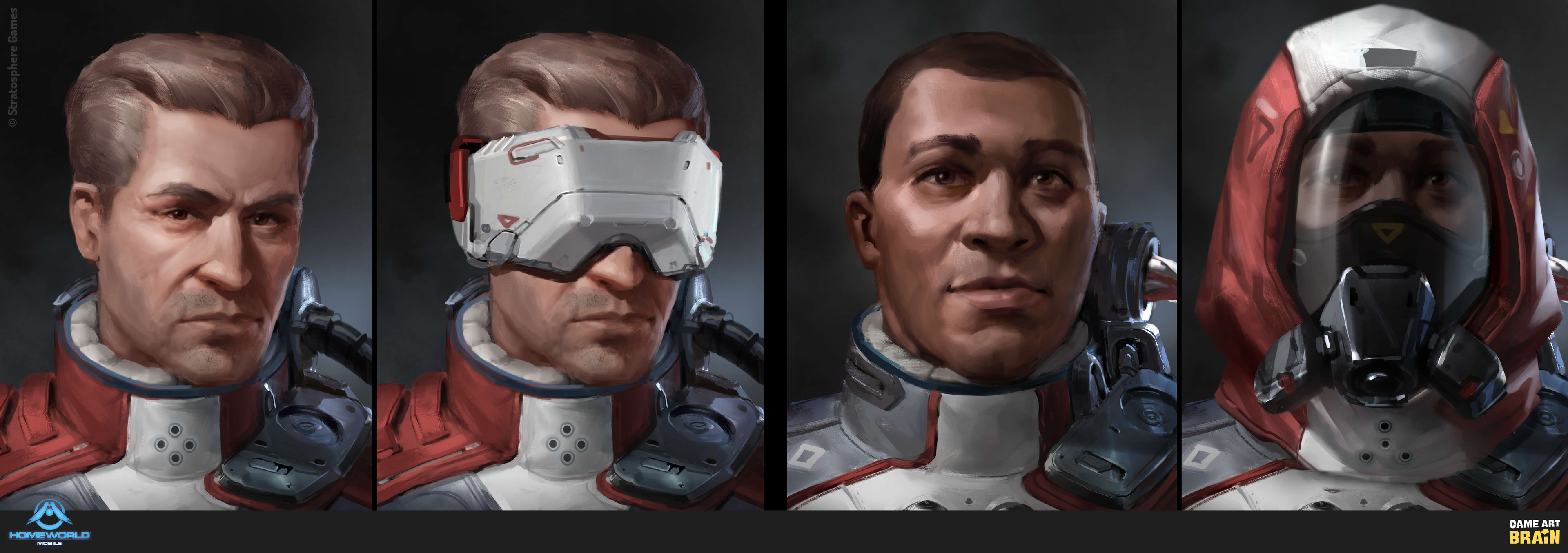 Game Art Brain Creation & Consulting Characters for Homeworld Mobile