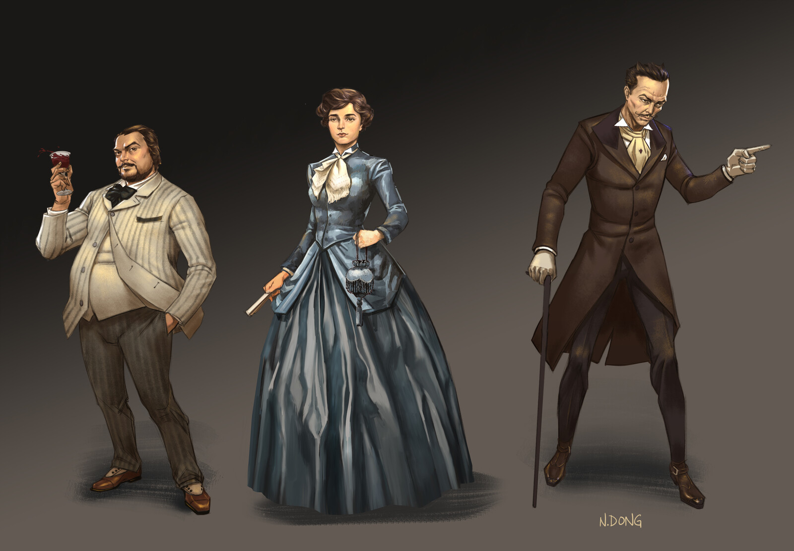 Victorian Tycoon Character Design