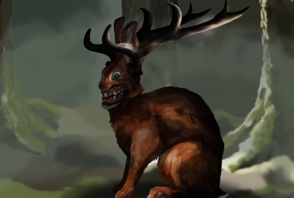 Scary jackalope