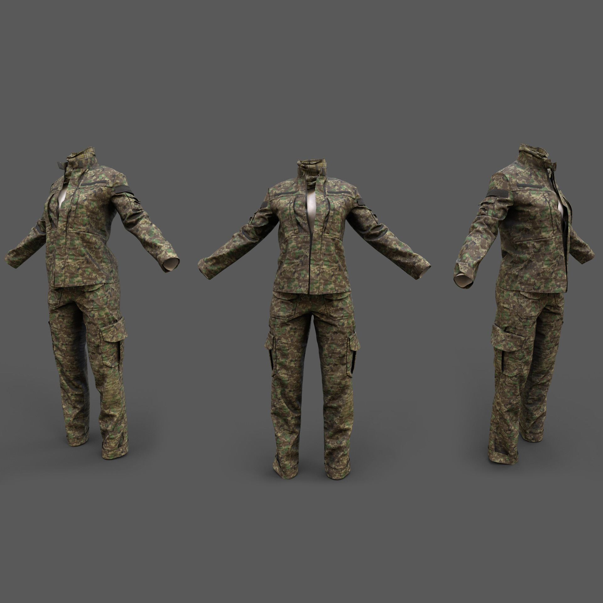 ArtStation Marvelous Designer Military Outfit