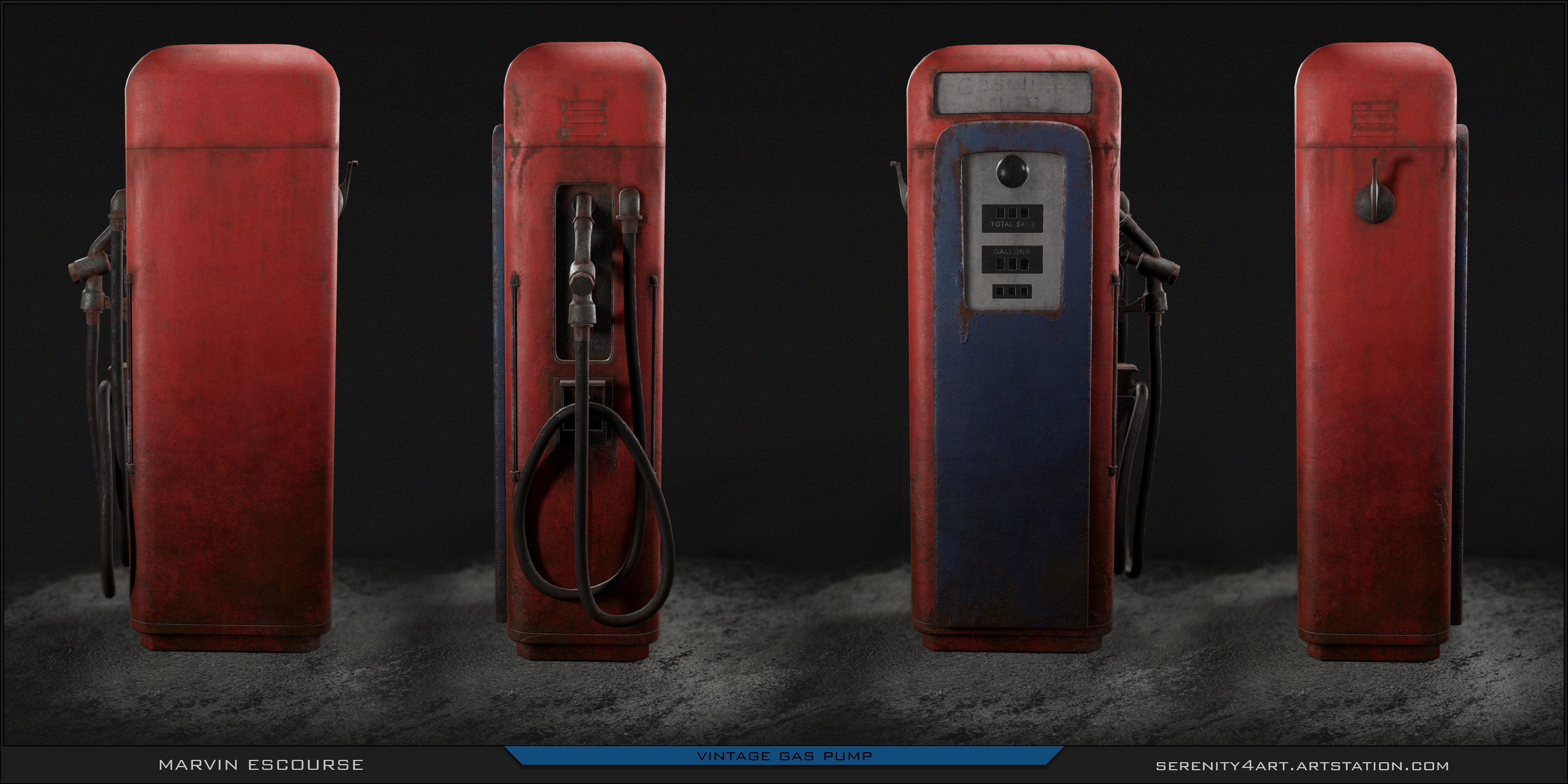 ArtStation - Vintage Gas Pump