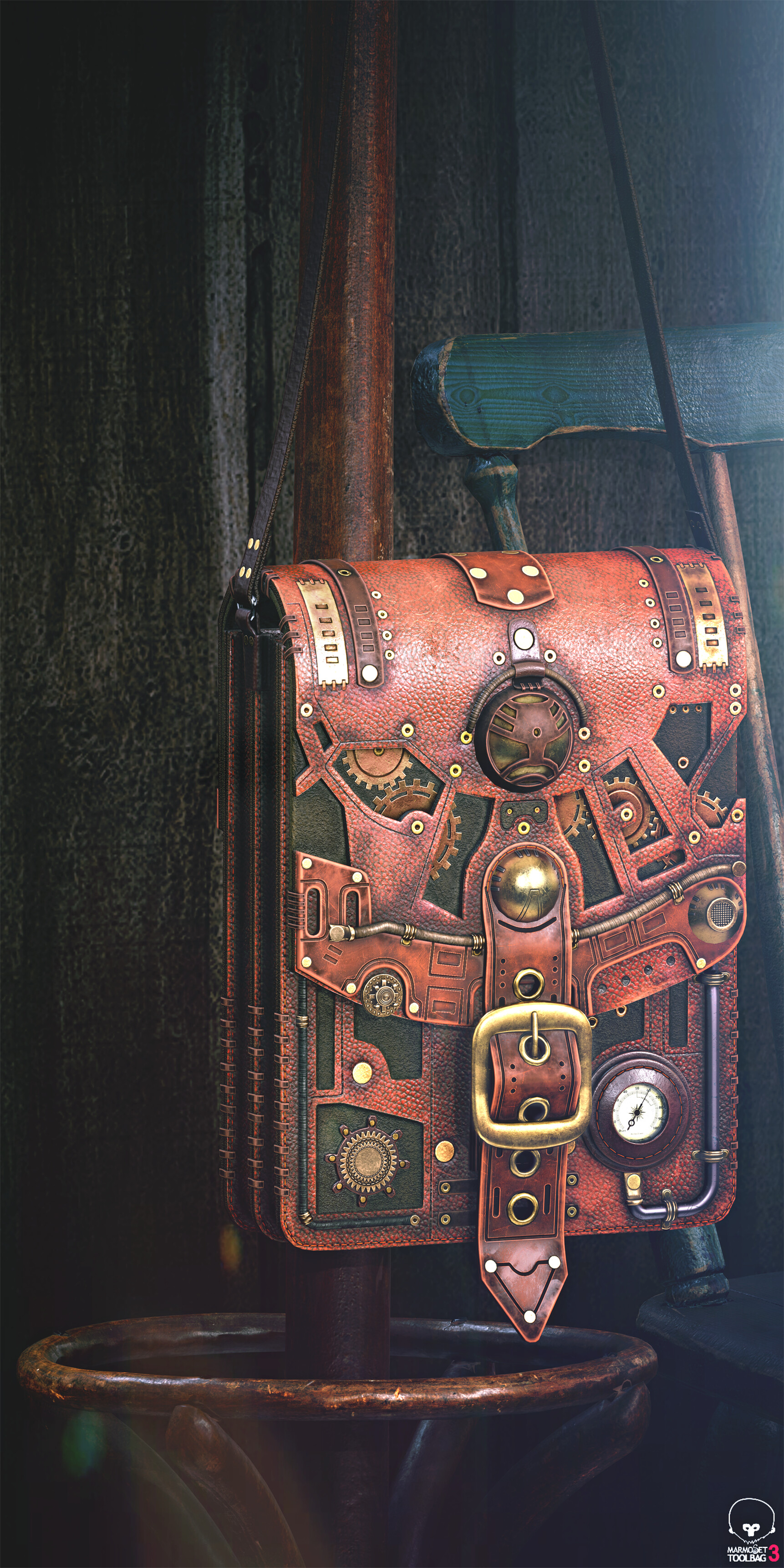 3D model Steampunk Bag VR / AR / low-poly | CGTrader