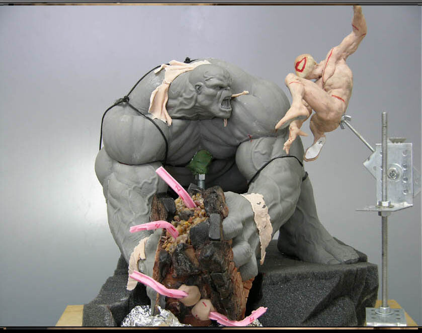 ArtStation - HULK VS SPIDERMAN Diorama 1/8 Scale by Sideshow