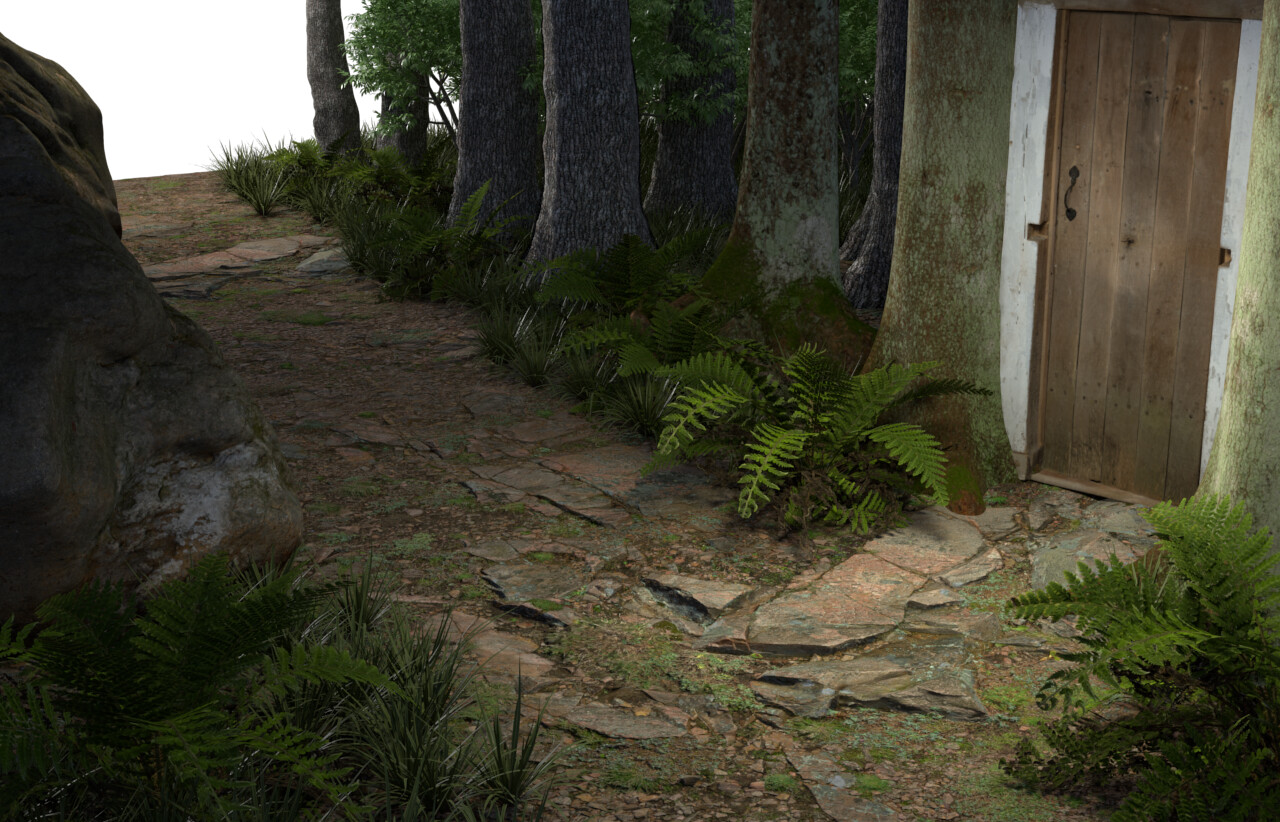 The untouched render from C4D/Arnold