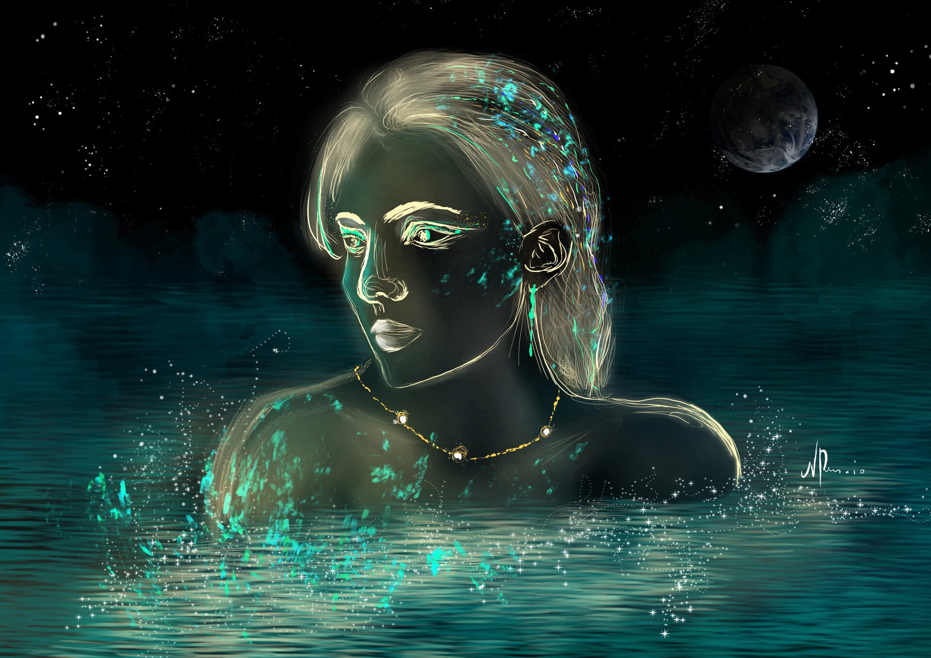 ArtStation Naiad Bath in alien planet