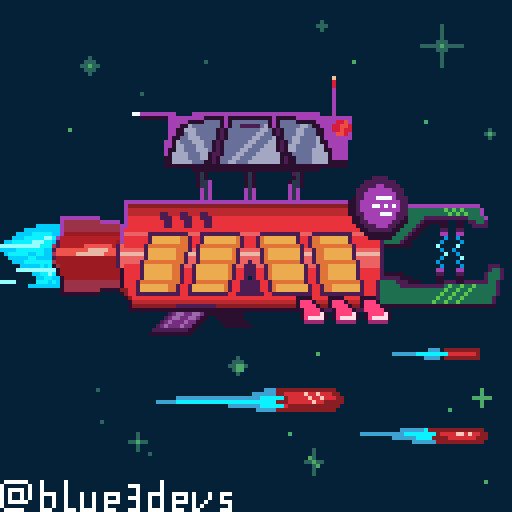 ArtStation - Cargo Spaceship : Pixel Art