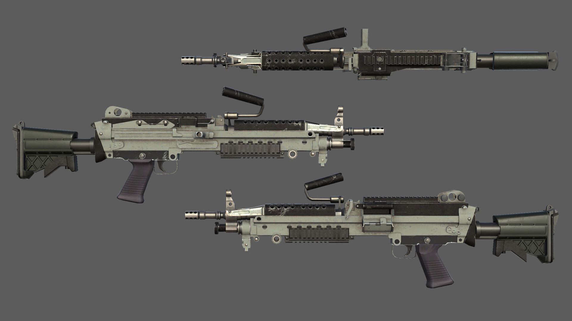 ArtStation M249 SAW light Machine gun