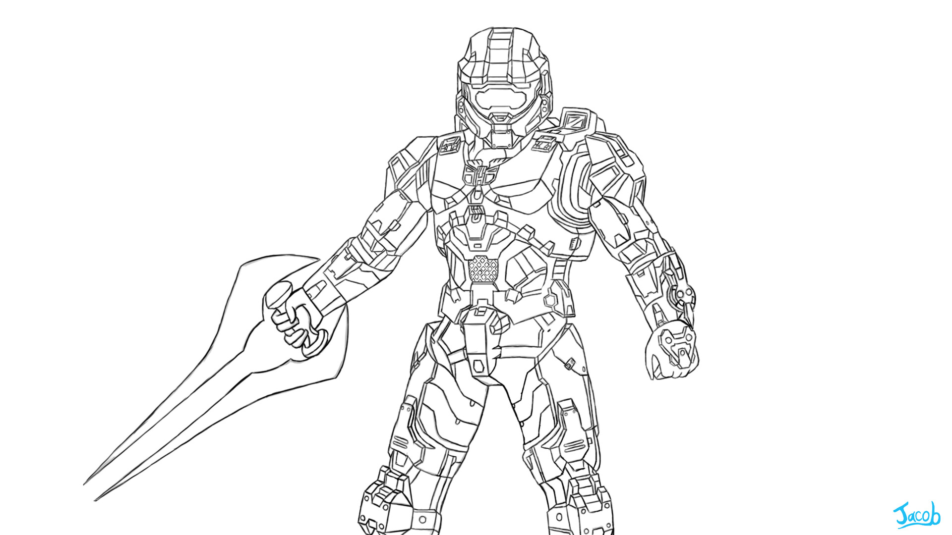 Halo Coloring Pages Printable