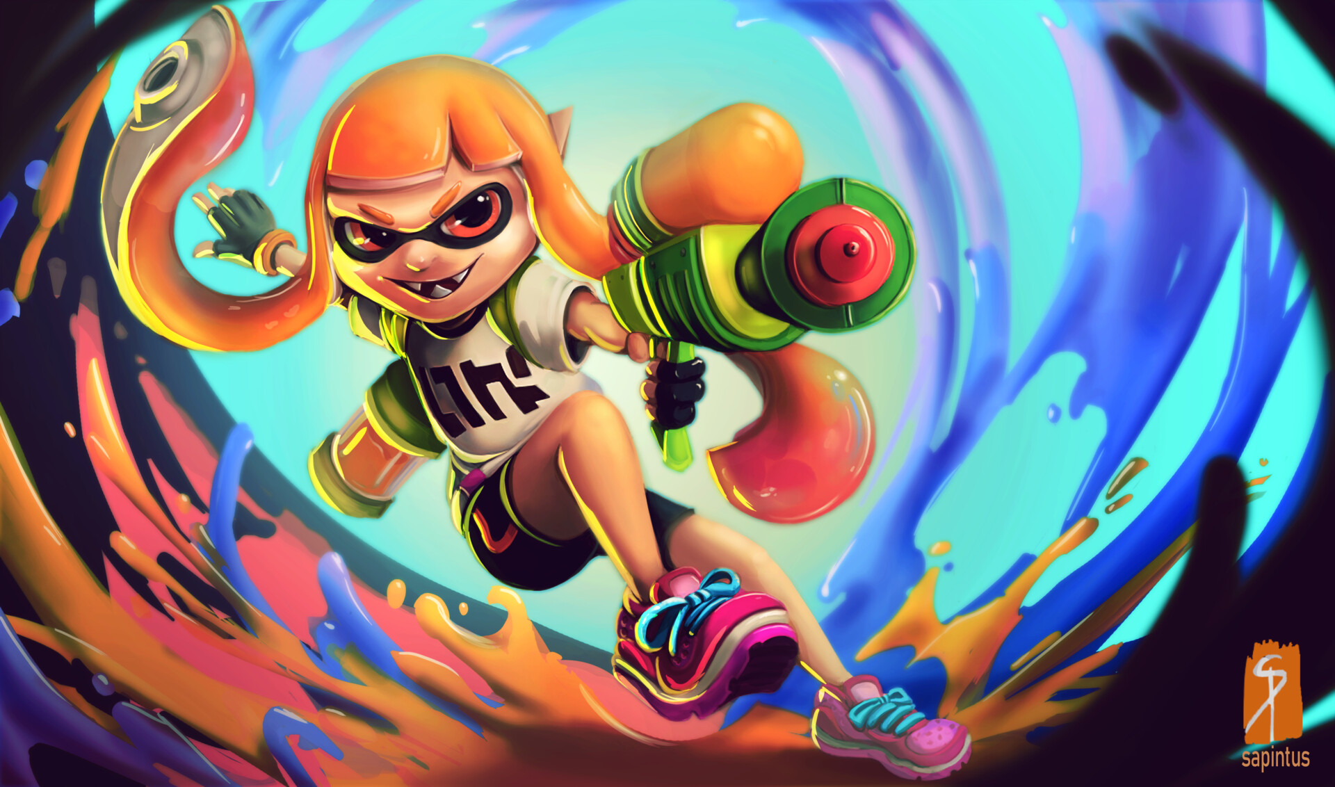 ArtStation Inkling Splatoon fan art