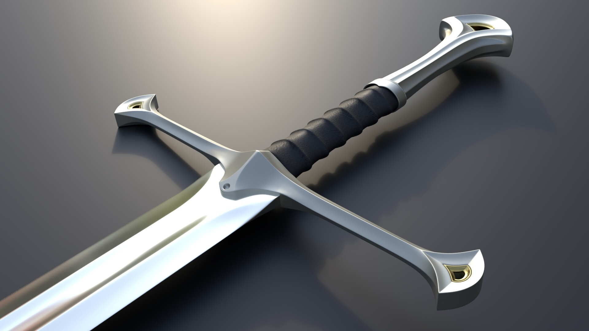Artstation lord of the rings aragorn sword