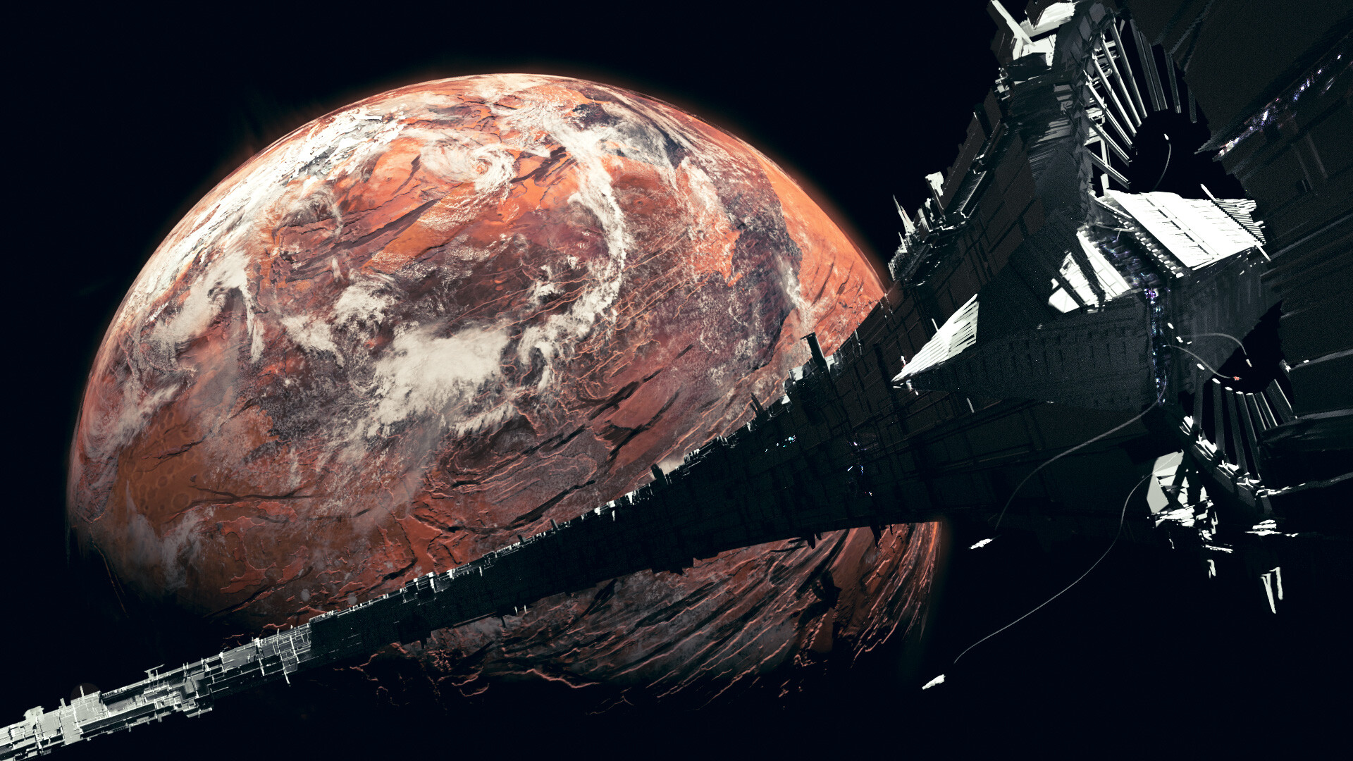 Space shape. Don't look on Planet.