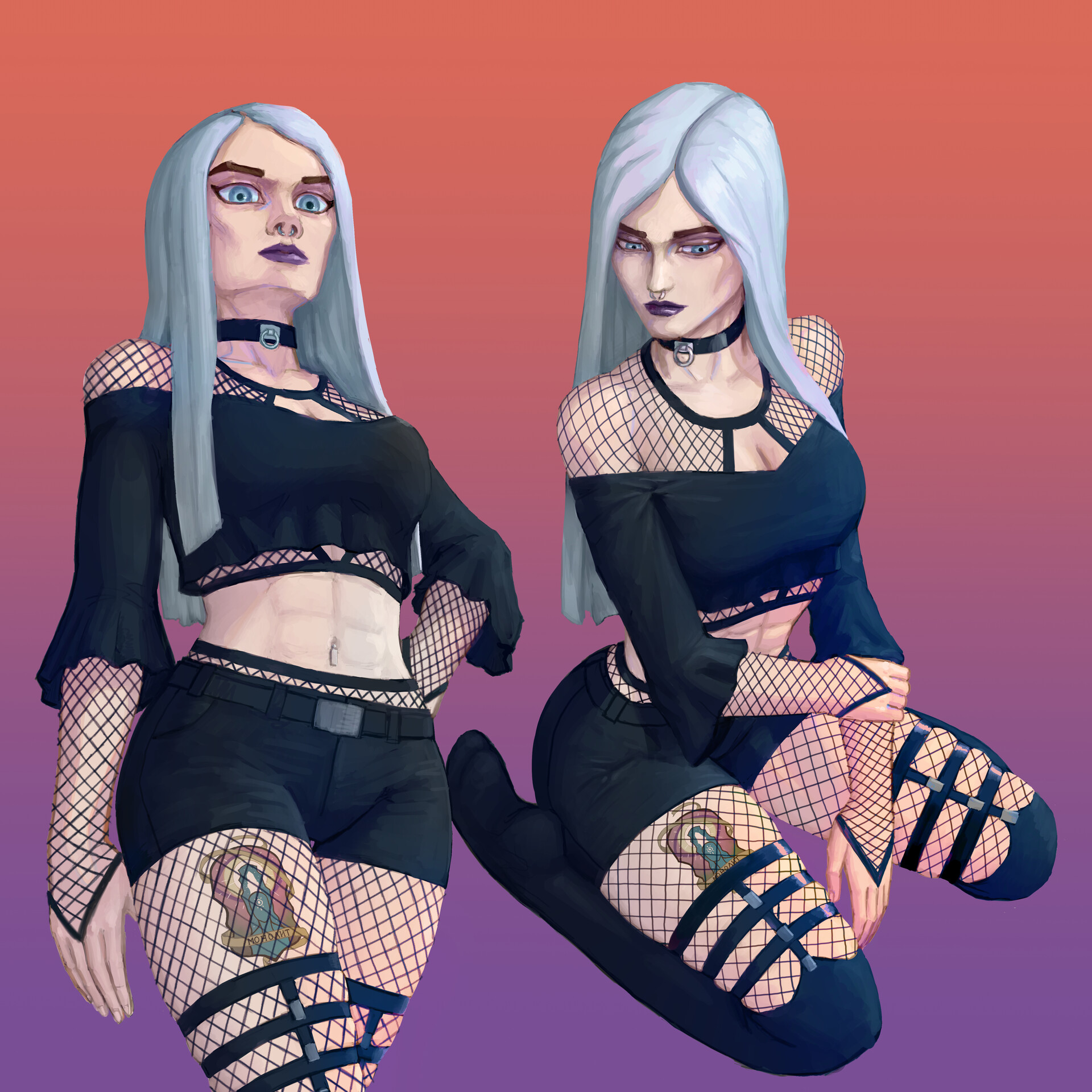 ArtStation - Goth gf