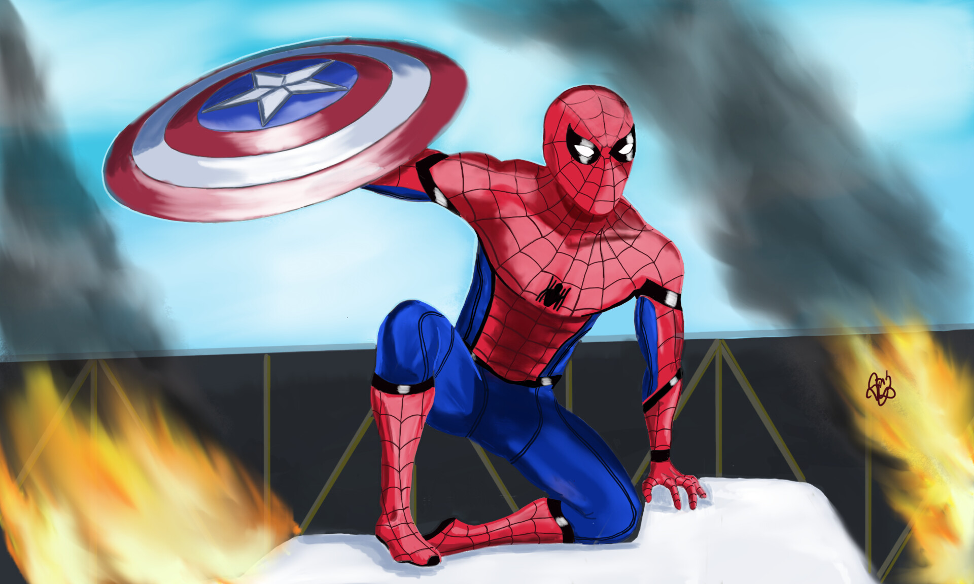 ArtStation - Spiderman from Civil War