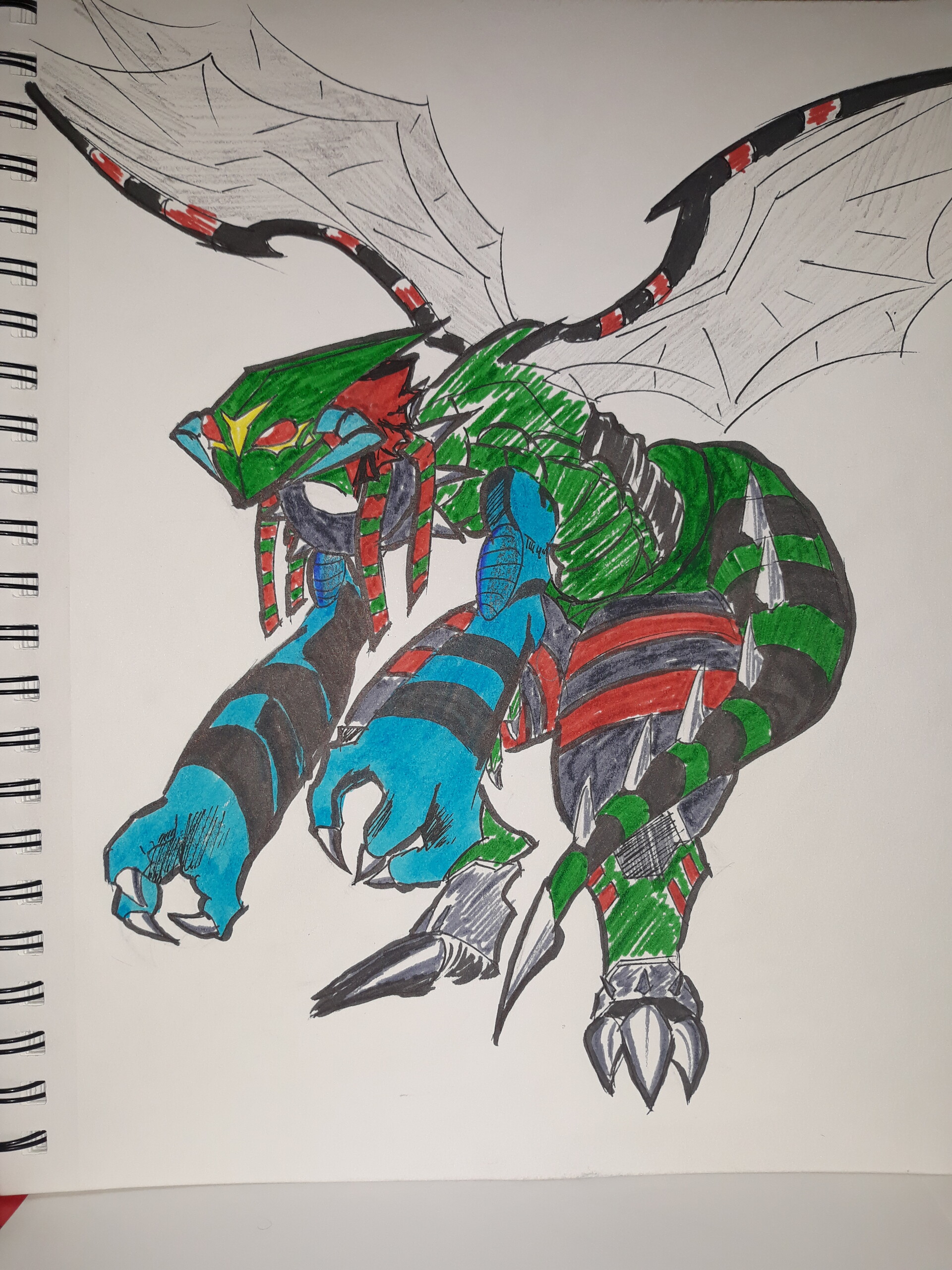 ArtStation - Dinobeemon [Digimon]