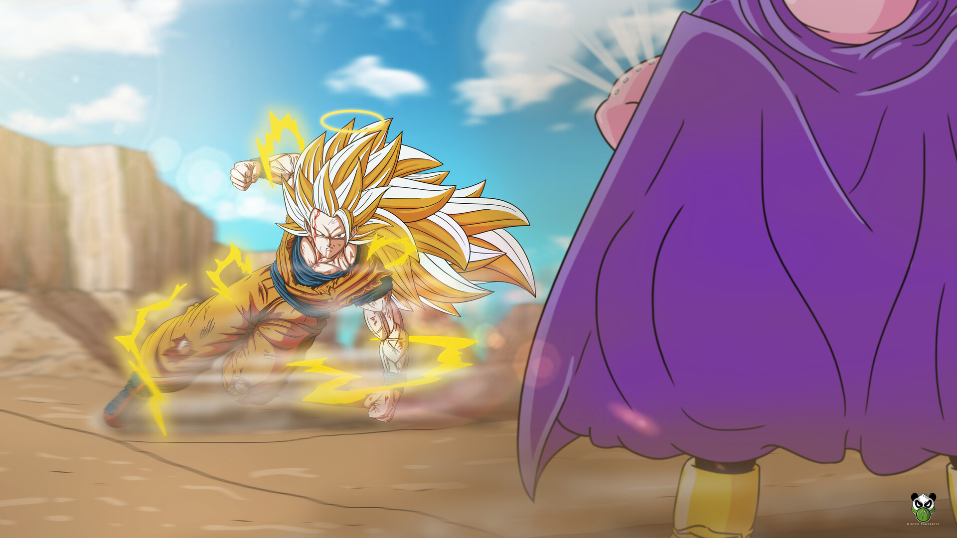 Goku Ssj3 Vs Majin Buu