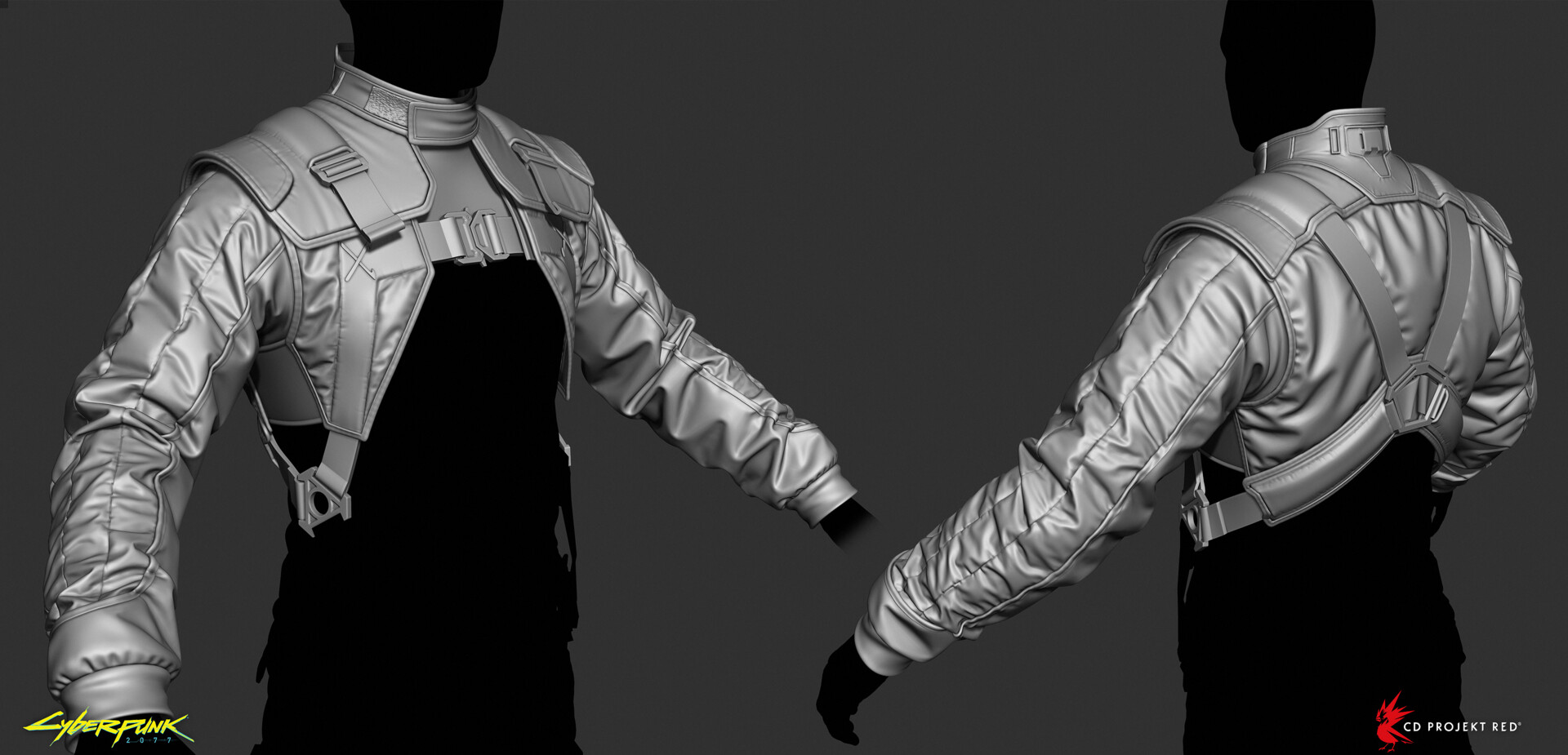 Aldecaldos racing jacket and pants which I created for Cyberpunk 2077. 