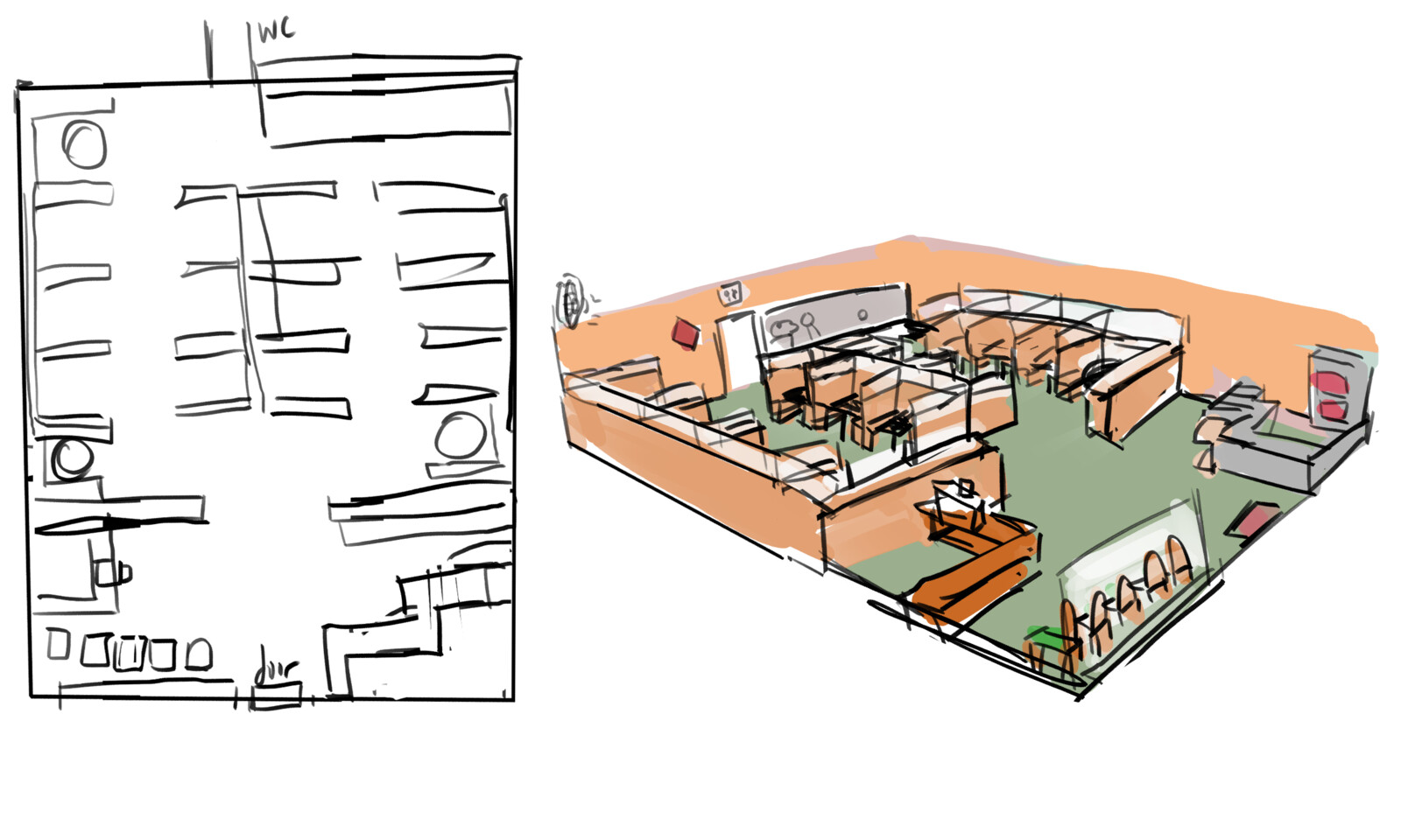Floor plan to keep me organized.