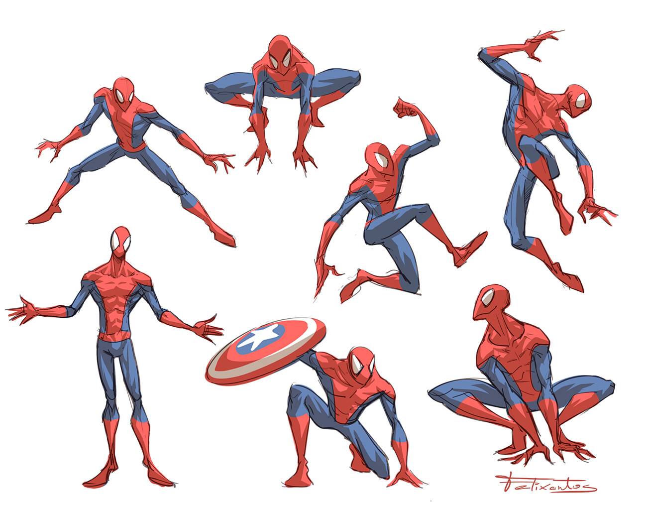 ArtStation - Spiderman Sketchs